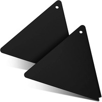 Grattoir à cire en acrylique personnalisé, transparent ou noir, en plastique Plexi Lucite, triangulaire ou rectangulaire, pour ski et snowboard, aiguiseur de cire