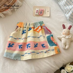 Child Star Circle Girls Summer Skirt Breathable Cotton Toddler Preschooler Fashion Skirt With Label And Tags - Product Image 1