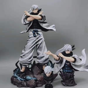 Figurine Manga de grande taille 36 cm, Jujutsu Kaisen Gojo Satoru, trois têtes interchangeables, figurine PVC, jouets d'anime - Product Image 2