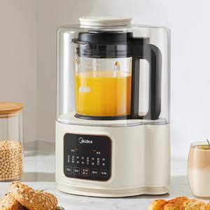 เครื่องปั่นความเร็วสูงมีเดีย 1.2 ลิตร เครื่องทำนมถั่วเหลืองอัตโนมัติ เครื่องคั้นน้ำผลไม้ เครื่องเตรียมอาหาร ทำงานเงียบ วัสดุพลาสติกสีขาว - Product Image 5