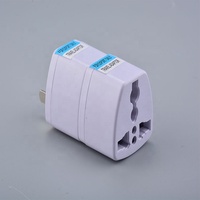 Adaptor steker standar Amerika 2pin listrik AS ke dunia konverter steker putih AS Universal adaptor daya perjalanan internasional
