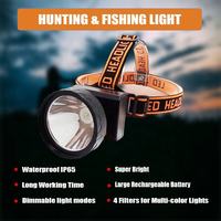 Usine haute luminosité Rechargeable étanche LED lapin Coon chasse lumières phare Camping pêche