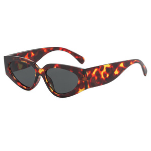 Geometric Fashion Sunglasses Unisex UV400 Protection Brown <b>Frame</b> Trendy Eyewear Polarized Tac Lenses <b>Multiple</b> Versatile Wear - Product Image 6