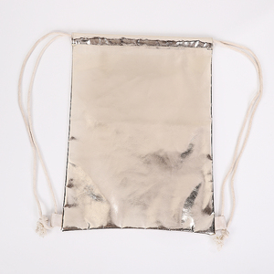 <span class=keywords><strong>Borsa</strong></span> personalizzata oro <span class=keywords><strong>argento</strong></span> metallizzato con coulisse zaino a <span class=keywords><strong>tracolla</strong></span> <span class=keywords><strong>borsa</strong></span> per scarpe sportive da viaggio - Product Image 2