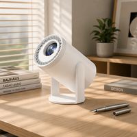 Mini projecteur TURN1 200 ANSI Lumens, image vive, courte focale pour grand écran, compatible 8K, multilingue