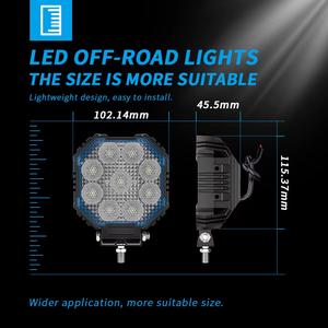 Nouveau projecteur <span class=keywords><strong>de</strong></span> <span class=keywords><strong>travail</strong></span> <span class=keywords><strong>LED</strong></span> DXZ 4 pouces 12-24V, faisceau spot/diffuse, 27W, IP67, <span class=keywords><strong>phare</strong></span> <span class=keywords><strong>agricole</strong></span>, feux <span class=keywords><strong>de</strong></span> conduite pour modernisation/amélioration - Product Image 3