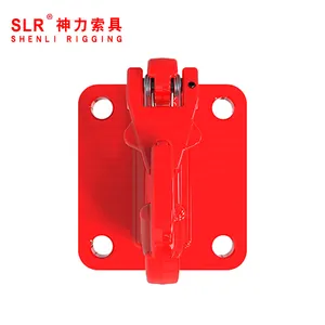 Shenli Rigging G80 Weld On Hook With Base/excavator Bucket Lifting Hook With Forged Latch
