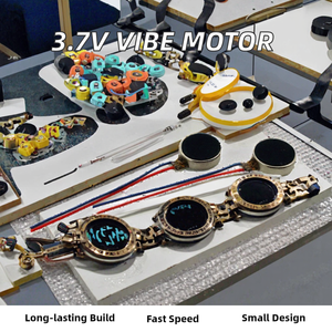 Micro <span class=keywords><strong>Flat</strong></span> 3,7 V DC <span class=keywords><strong>Motor</strong></span> de vibración sin núcleo Cepillo monofásico Reloj inteligente Máquina de masaje Cable con recordatorios flexibles de monedas de 3V - Product Image 2