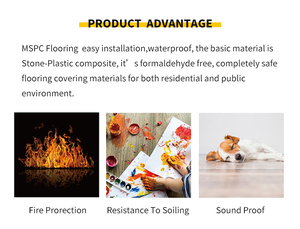 Résistance à l'usure imperméable Mspc Click Lvt Spc Flooring - Product Image 5