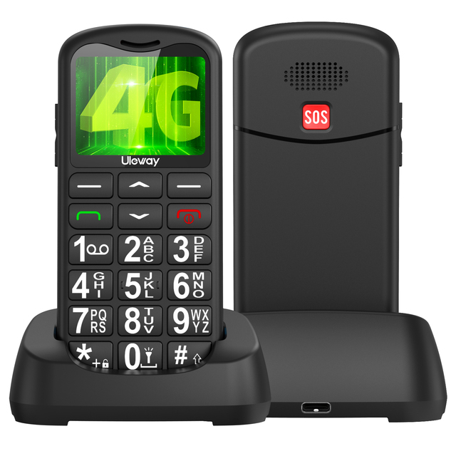 Uleway Unlocked Feature Phone  4g  Big Button  Cell Phone for the Elderly