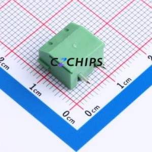 DB301V-5.0-2P-GN-S Screw Terminal Block Through hole Component (THT),P=5mm Connector 1x2P 5mm Green Through Hole - Product Image 2