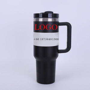 Bouteille isotherme en acier inoxydable avec poignée et couvercle, grande capacité 40 oz, tasse de voyage isolée, vente en gros à prix réduit - Product Image 2