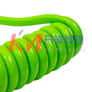 Câble spiralé 7 conducteurs ABS vert 12 <span class=keywords><strong>volts</strong></span> 7 broches Connexion Kai Mei TC-011 Camion Remorque Phare Conducteur en cuivre - Product Image 4