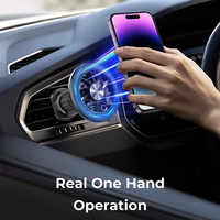Support magnétique super puissant pour téléphone de voiture, rotation à 360°, support GPS, fixation magnétique pour grille d'aération de voiture, installation facile, support magnétique pour téléphone