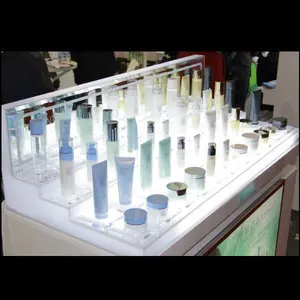 Expositor de cosméticos para loja de cosméticos Expositor de cosméticos para exposição de pincéis de maquiagem personalizados
