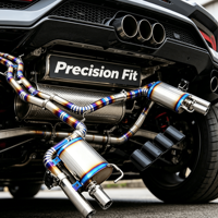 Tuyau d'échappement Valvetronic de qualité supérieure en acier inoxydable pour Audi Q8 2.0T 3.0T, ensemble d'échappement haute performance