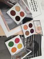 Palette de fards à paupières mats véganes en gros – 4 couleurs, finition unique, paillettes et brillance pour maquillage DIY