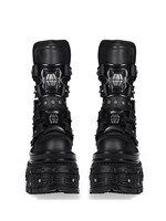 Bottes à plateforme gothiques punk pour femmes, semelle épaisse, rivets, boucles, bottes de combat, streetwear sombre, chaussures de cosplay, OEM ODM en gros