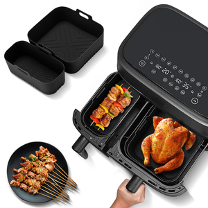 แผ่นรองหม้อทอดไร้น้ำมัน ชุดถาดอบซิลิโคนสำหรับเตาอบไมโครเวฟ NA350 ปลอดสาร BPA ใช้กับเครื่องล้างจานได้ อุณหภูมิ -30-230 องศา - Product Image 1