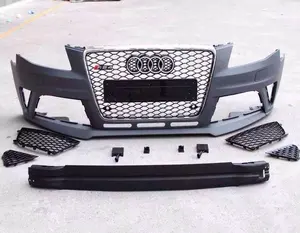 Auto Parts Car Body kits Front Bumper Set with Honeycomb Grille RS4 Car Bumper Fit For Audi A4 S4 2009 2010 2011