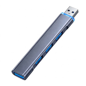 Adaptador Hub USB-C de 4 Puertos con USB 3.0 de Alta Velocidad, Compatible con <span class=keywords><strong>iPhone</strong></span> y Laptop, Base de Expansión Multifunción - Product Image 5