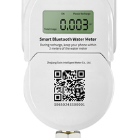 Compteur de débit d'eau froide intelligent IoT à ultrasons en laiton DN25, prépayé, IP65, connexion filetée, personnalisable OEM/ODM