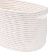 KUYUE Paniers de rangement tressés durables et respectueux de la peau pour placard, décoration de chambre pour l'organisation des jouets, en corde et coton, fabrication artisanale
