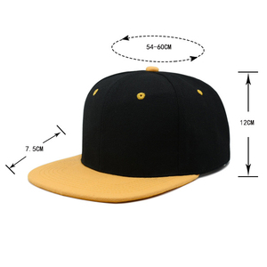 Two-Tone Snapback <b>Hats</b> - Classic Flat Brim Baseball Caps - Product Image 3
