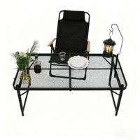 Table de camping pliable moderne en aluminium pour cuisine et extérieur, légère et portable, idéale pour le camping et les pique-niques, table de barbecue