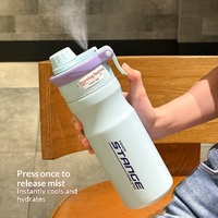 Nouvelle Bouteille d'Eau Sportive Isotherme en Acier Inoxydable Grande Capacité pour l'Été, Portable pour l'Extérieur et la Rentrée Scolaire