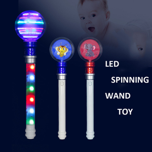 2026 Kreative RGB LED blinkende Spinner Zauberstab Stick 360 Grad rotierende Kugelform Umwelt freundliches weißes Weihnachts spielzeug für Kinder - Product Image 6