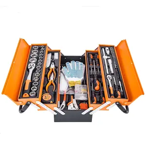 Hicen 299-шт бытовой набор инструментов с 3 ящик для инструментов с металлическая коробка для дома/инструмент для ремонта автомобиля набор идеально подходит для домашними Diyer мастер