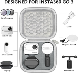 Đa năng Eva hành động không thấm nước Túi máy ảnh cho insta360 ĐI 3 đóng gói lưu trữ trường hợp Box-<span class=keywords><strong>Case</strong></span> chỉ - Product Image 2