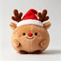 Jouet en peluche de Noël mignon : renne, lapin, chauve-souris, dinde, ours, dragon – Cadeau idéal