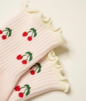 Calcetines de media pantorrilla con agarre, ribete festoneado personalizado, etiqueta colgante de papel, impresión personalizada, calcetines para estudio de Reformer