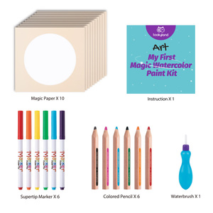 ชุดระบายสีน้ำมหัศจรรย์สำหรับเด็กแปรง<span class=keywords><strong>วาด</strong></span><span class=keywords><strong>ภาพ</strong></span>และ<span class=keywords><strong>วาด</strong></span><span class=keywords><strong>ภาพ</strong></span>สำหรับเด็กปลอดสารพิษ - Product Image 3