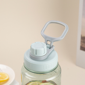 Bpa 무료 보텔라 데 아구아 데포르티바 34Oz 1L 1000Ml 야외 스포츠 플라스틱 물병 손잡이와 - Product Image 6