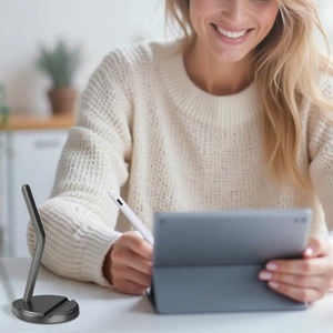 KSENTRY Chargeur sans fil magnétique noir, support de stylet capacitif, support de stylo, 2e génération, lumière LED verte, 70-80 IP pour <span class=keywords><strong>iPhone</strong></span> - Product Image 6