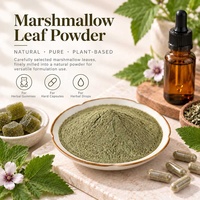 Poudre de feuilles de malva naturelle en vrac, fût de 25 kg, Althaea Officinalis, pour mélange de thé et capsules