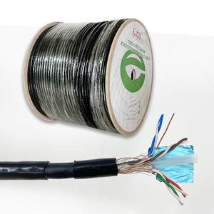 Kico al aire libre 1000ft 305m Sftp Cat6 <span class=keywords><strong>Cable</strong></span> <span class=keywords><strong>CAT</strong></span> <span class=keywords><strong>6</strong></span> PVC par trenzado para telecomunicaciones/sistema de cableado Cables de Comunicación Doble - Product Image 3