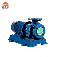 Pompe centrifuge en ligne haute pression ISG/ISW-7 certifiée ISO/CE, corps en fonte, 3 CV, 380 V, hauteur de refoulement 50 m, débit 80 L/min, électrique