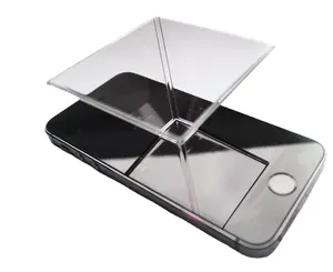 स्मार्टफोन 3डी होलोग्राफिक डिस्प्ले के लिए नि:शुल्क नमूना 360 डिग्री 3डी होलोग्राफिक पिरामिड