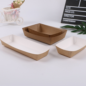 Barquettes en papier kraft enduites anti-graisse, personnalisables, jetables, pour pique-nique, hot-dogs frits, barbecue - Product Image 6