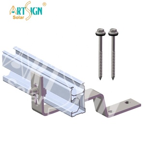 Toit de tuiles crochets de tuiles solaires systèmes de montage de panneaux solaires PV structure de montage de panneaux solaires en aluminium | ART SIGN - Product Image 4