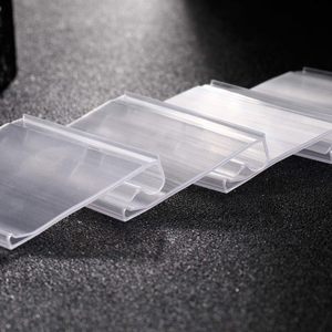 Il supermercato fornisce un supporto <span class=keywords><strong>per</strong></span> etichette in PVC trasparente con doppio gancio <span class=keywords><strong>per</strong></span> ripiano del prezzo al dettaglio 4-8cm (1.57-3,15 pollici) - Product Image 5
