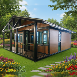 Vente Flash : <span class=keywords><strong>Maison</strong></span> Conteneur Modulaire Préfabriquée Pliable et Extensible Personnalisable en Usine pour Mini-Villa, Bureau ou Habitation - Product Image 1