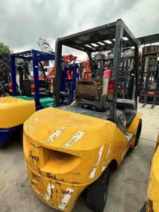 Second Hand Fork Lift Truck 3t Japan Engine Counterbalanced <b>Used</b> 3-Ton Diesel Engine Forklift Komatsu FD30 3-Stage Mast 3254mm - Product Image 5