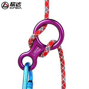 Dispositivo de descenso en forma de ocho Xinda, de aleación de aluminio, para escalada en roca y descenso por cuerda. - Product Image 5
