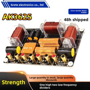 ครอสโอเวอร์เน็ตเวิร์ค AK3625 แบบ 2 ทาง สำหรับระบบเสียงไฮไฟ ตัวแบ่งความถี่เสียงคู่ 12-15 นิ้ว 1000 วัตต์ ลำโพงโลหะสีดำ สำหรับเสียงแหลม/เสียงเบส 2 ทาง พร้อมอุปกรณ์เสริม - Product Image 2