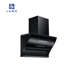 Lawe competitive price household golden supplier side suction chimney kitchen hood kitchen smart wall mounted range hood